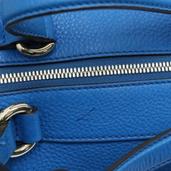 Gucci Calfskin Soho Boston Bag - Riviera Blue - Picture 10 of 15